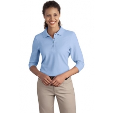 Port Authority L562 3/4 sleeve ladies Silk Touch Polo