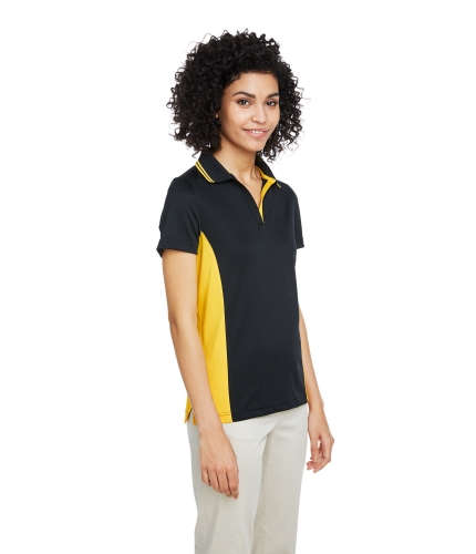 M386W Ladies Snag Protected Color Block Performance Polo