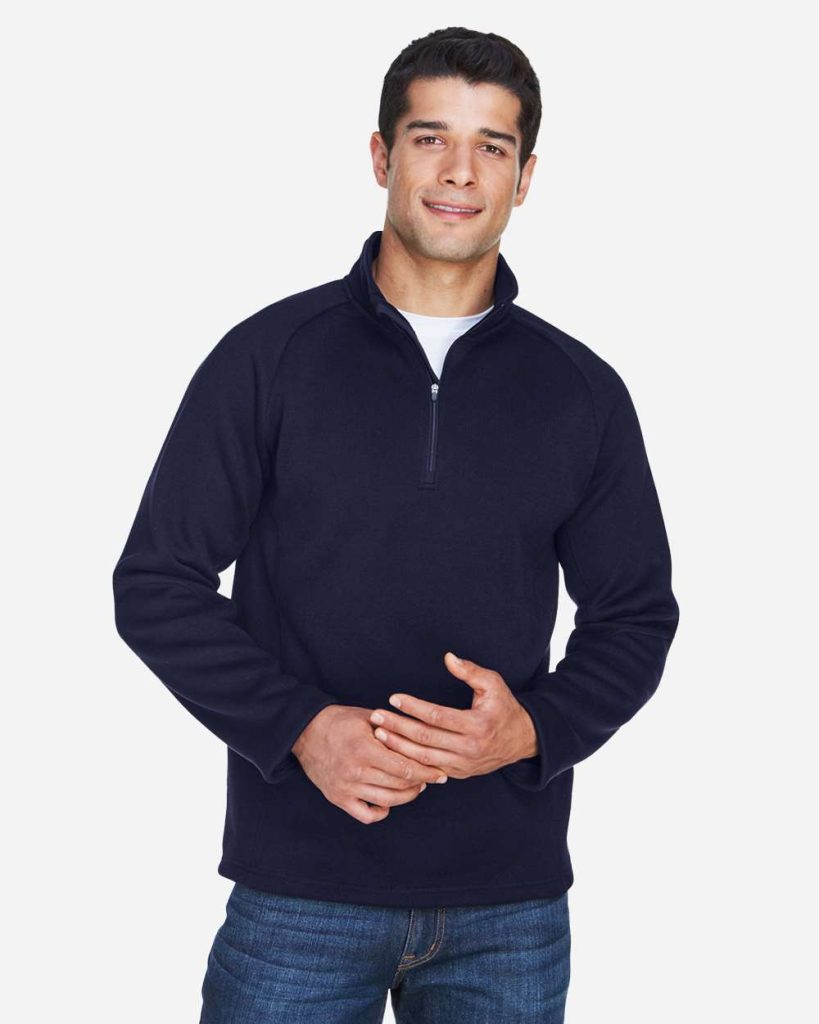 DG792- Devon & Jones Unisex Bristol Sweater Fleece Quarter-Zip Pullover