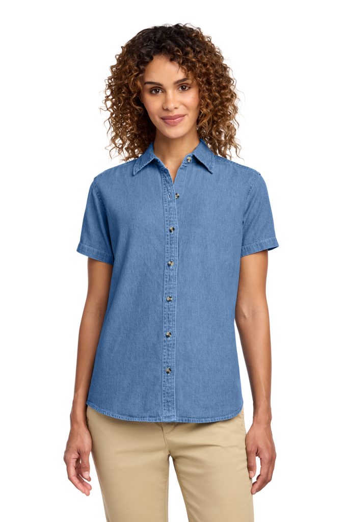 Port & Company – Womens Short Sleeve Value Denim Shirt LSP11