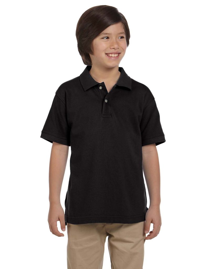Harriton M200Y Youth 6 oz. Ringspun Cotton Piqué Polo