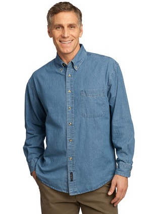 Port & Company – Long Sleeve Value Denim Shirt. SP10