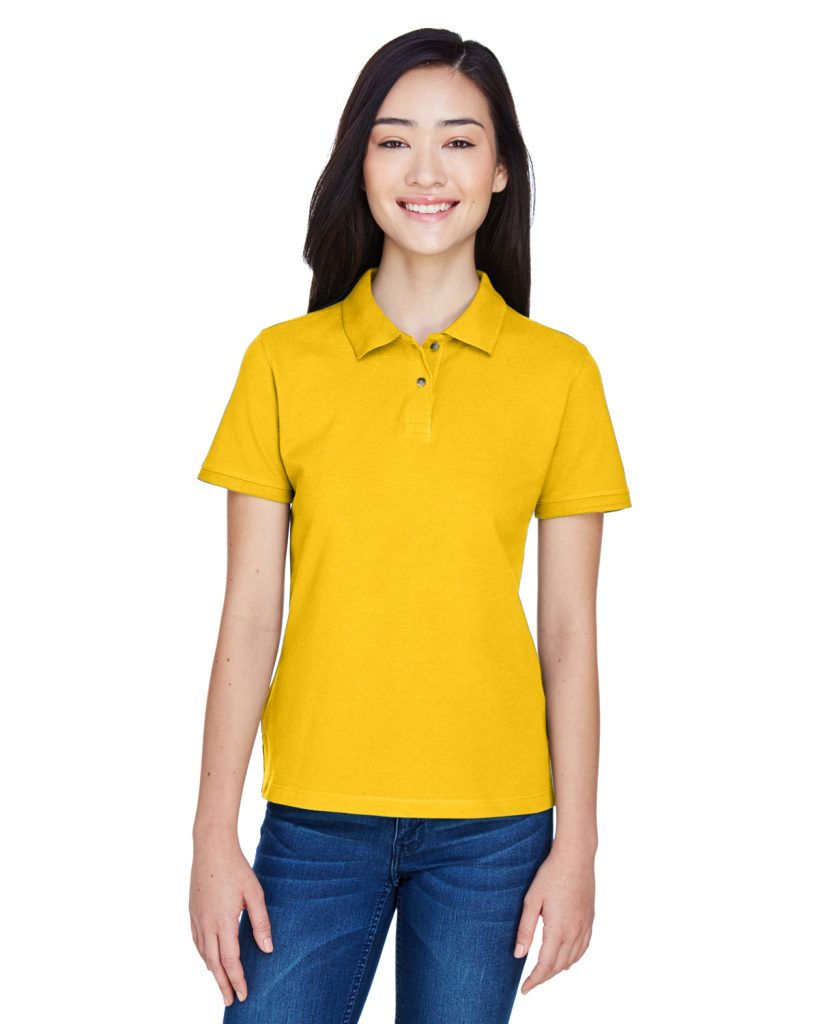 Harriton M200W Ladies’ 6 oz. Ringspun Cotton Piqué Polo