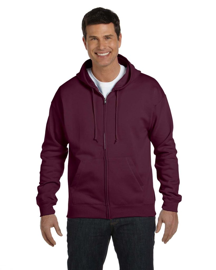 Hanes P180 7.8 oz. ComfortBlend® EcoSmart® 50/50 Full-Zip Hood