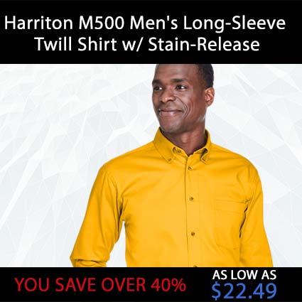 Harriton-M500-Mens-Long-Sleeve-Twill-Shirt-with-Stain-Release
