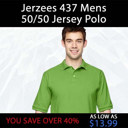 Jerzees-437-Mens-50-50-Jersey-Polo shirt