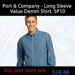 Port-&-Company---Long-Sleeve-Value-Denim shirt